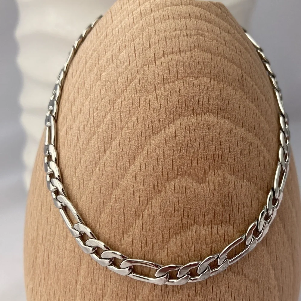 FIGARO Curb Chain Bracelet Surgical Stainless Steel - Picture 10 of 10